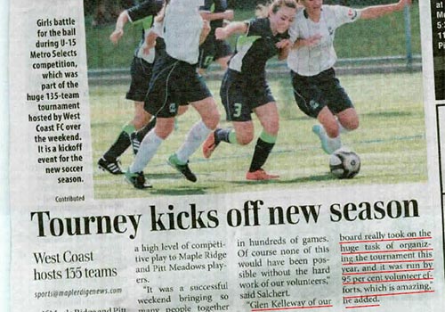 Glen Kelleway coordinating West Coast Cup soccer tournament