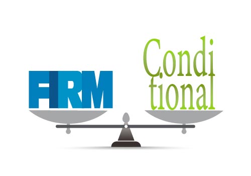 Firm or conditional offer: what's right for you?